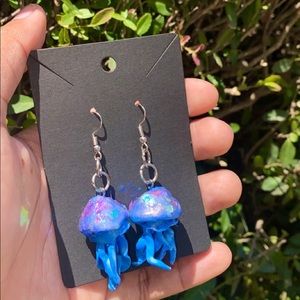 Glow in the dark Jellyfish earrings